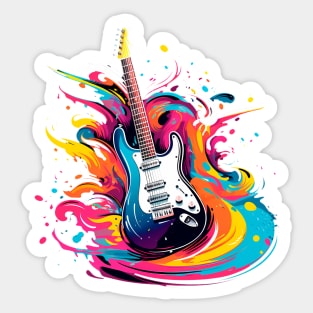 I just need a guitar to be happy Sticker